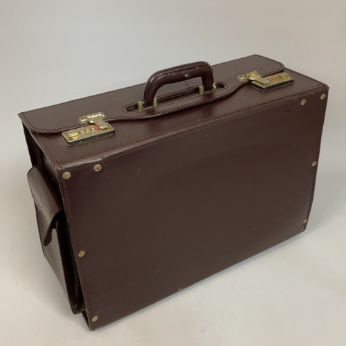 Vintage brown faux - faux, leather