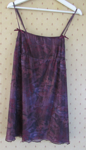 Motel dress floral burgandy - -,