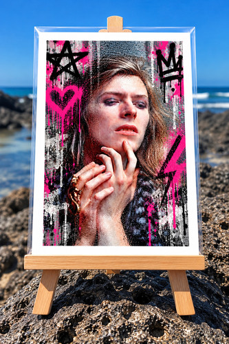 David bowie street art 70s - bowie, "street