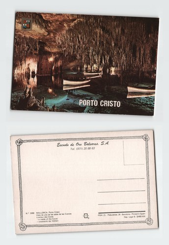 Vintage postcard porto cristo - vintage,