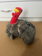 Aldi Pet Collection Turkey With Squeaker Dog Soft Toy Plush 10" Christmas