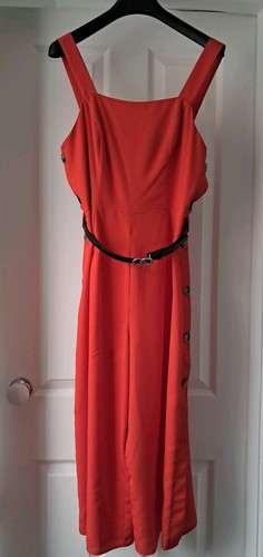 Ladies red jumpsuit - ladies,