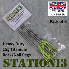 Titanium Rock/Nail Tent Pegs -