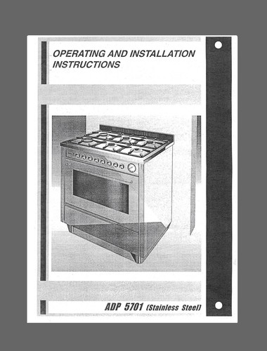 Diplomat range oven adp5701 - range,