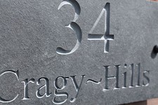 Natural slate deep engraved - natural,
