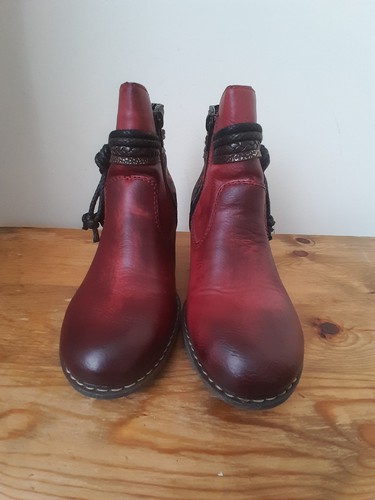 Rieker burgundy red - rieker, lined