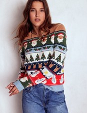 Boden Fair Isle Frilled