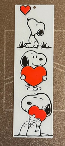 Printed valentine snoopy - printed, valentine's