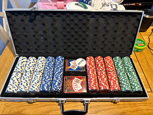 500 poker chip set - 500,