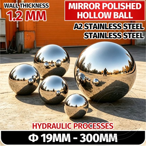 Mirror polished sphere hollow - mirror,
