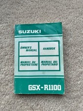 Suzuki GSXR 1100 Owners Manual