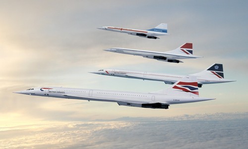 British airways concorde four - airways,