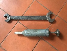 Vintage 1950s Ferguson Tractor Working Grease Gun & EN18 Spanner.