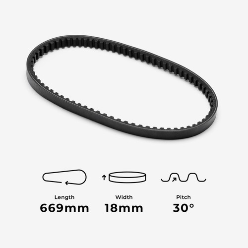 Lextek drive belt 669 30 - lextek,
