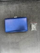 Royal Blue Sliver Clutch Bag For Evenings And Parties