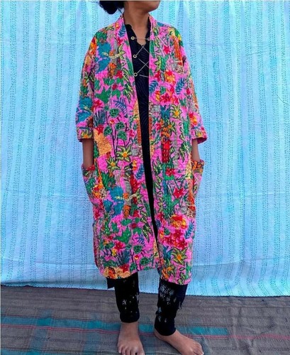 Indian handmade kantha coat - indian,