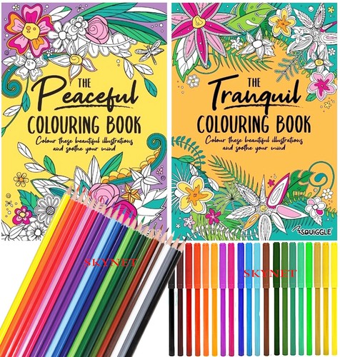 Adult colouring book - book, books
