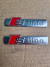 2 x Genuine  AUDI S LINE BADGE A2 S2 A3 S3 A4 S4 A5 S5 A6 S6 A8 S8 TT Quattro