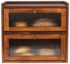 Wooden Bread Box, 2-Layer