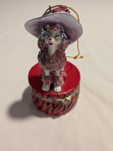 Chic poodle dog trinket - chic,