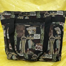 Bovano USA Tapestry Shopping Tote Beach Bag Purse Vegas Print”