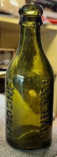 1895 RARER Green Glass Beer