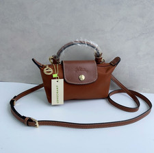 Longchamp Small-Cognac Crossbody Bag