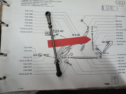 Alfa romeo 105 throttle link - romeo,