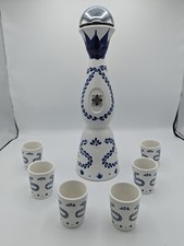 Clase Azul Tequila Bottle Reposado Shots Ceramic  Drinking Set Present Gift