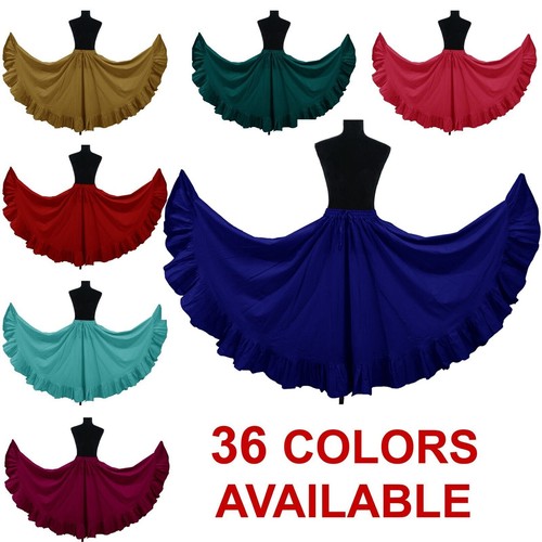 Cotton gypsy flamenco skirt - gypsy, 12