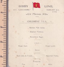 BIBBY LINE  H T LANCASHIRE