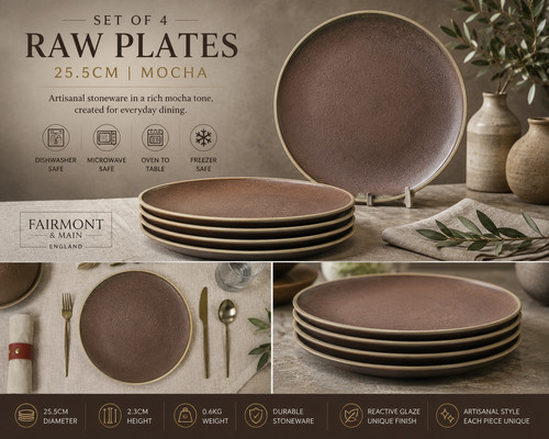 Fairmont 4pcs mocha dinner - fairmont, 4pcs.