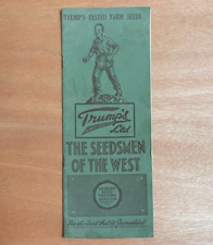 1920s Agricultural Farm Seed Catalogue - Trump's Ltd. The Seedsmen of the West