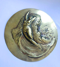 Art Nouveau Maiden Plaque