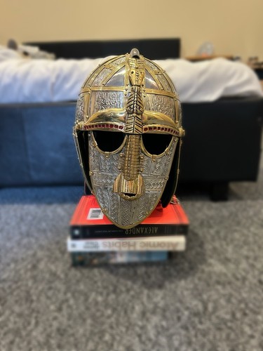 Anglo saxon sutton hoo helmet - anglo-saxon,