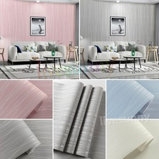 Pink Striped Wallpaper 3D Embossed Metallic Silver Glitter Textured Wallpaper.UK