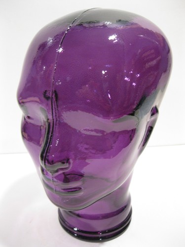 Glass head purple life - head, purple,