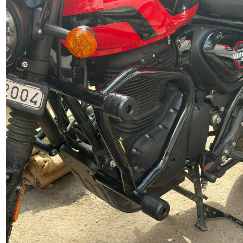 Crash guard with - guard, sliders