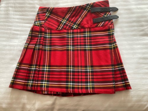 Ladies red mini kilt size - mini,