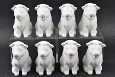 50ml Porcelain White Cow Milk Jug Handle Coffee Tea Creamer Non-Drip Spout x 8