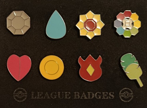 Pokemon league gym badges - pokemon,