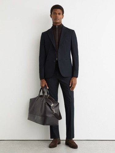 Reiss mens navy suit - navy, trousers