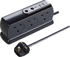 Masterplug Six Socket Switched