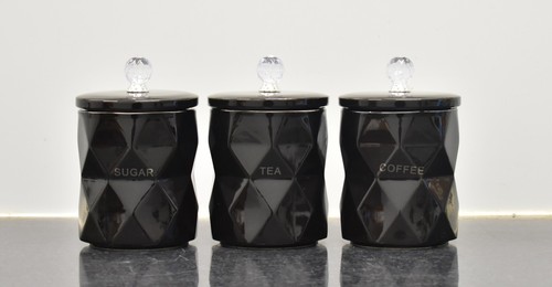 Tea coffee sugar jar - jar, marble