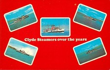 CLYDE STEAMERS MULTIVIEW - POSTCARD