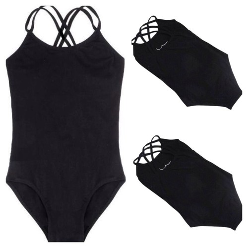 Ballet leotard black cross - leotard.black,
