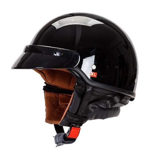 Dot motorcycle half helmet - half,