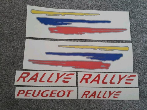 Peugeot rallye decals - peugeot,