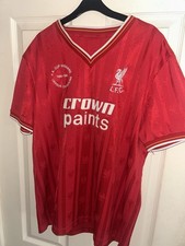 Crown Paints Liverpool Shirt XL 1985 1986 Football Shirt