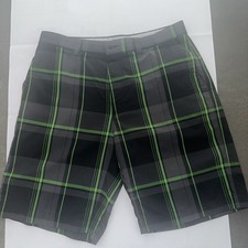 Callaway Food Shorts Size 34 Waist Grey Black And Green